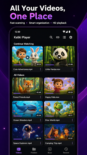 Kaliki Player all videos place screenshot